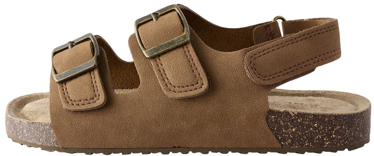 Next - Jongens - Sandalen met verzacht voetbed, dubbele gesp en brede pasvorm (G) - Bruin