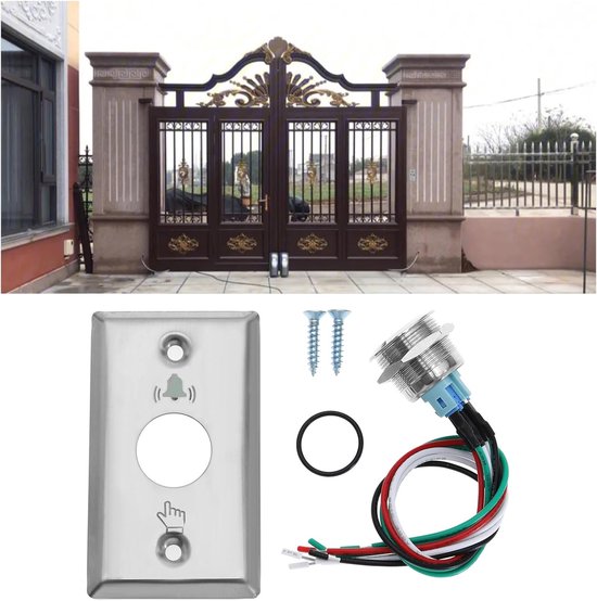 Waterdichte Metalen Drukknop met LED-Verlichting voor Deurbel Installatie — afbeelding 3