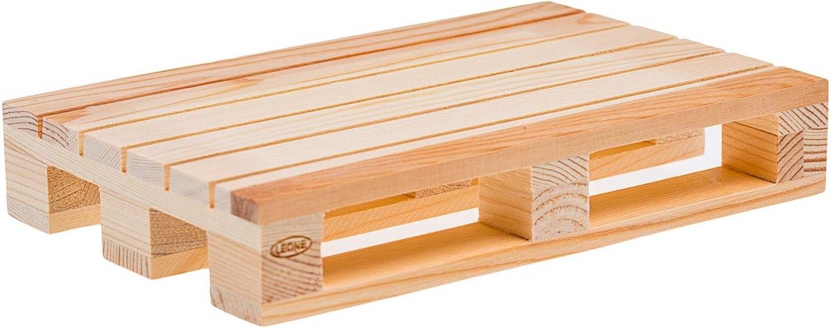 Houten Mini Presentatie Pallet - Serveerplank voor Amuse, Tapas of Hapjes - 35x19.6x3.5 cm