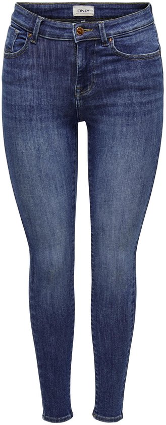 Only Jeans Onlpower Mid Sk Pushup Dnm Tai012 N 15313697 Denim Dark Blue taille femme - W28