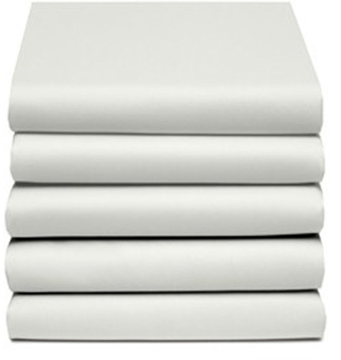 Satijnen Hoeslaken - Luxe Slaapcomfort - 90x220 cm - Eenpersoons - Hoekhoogte 30 cm - Offwhite - Restant Actie!