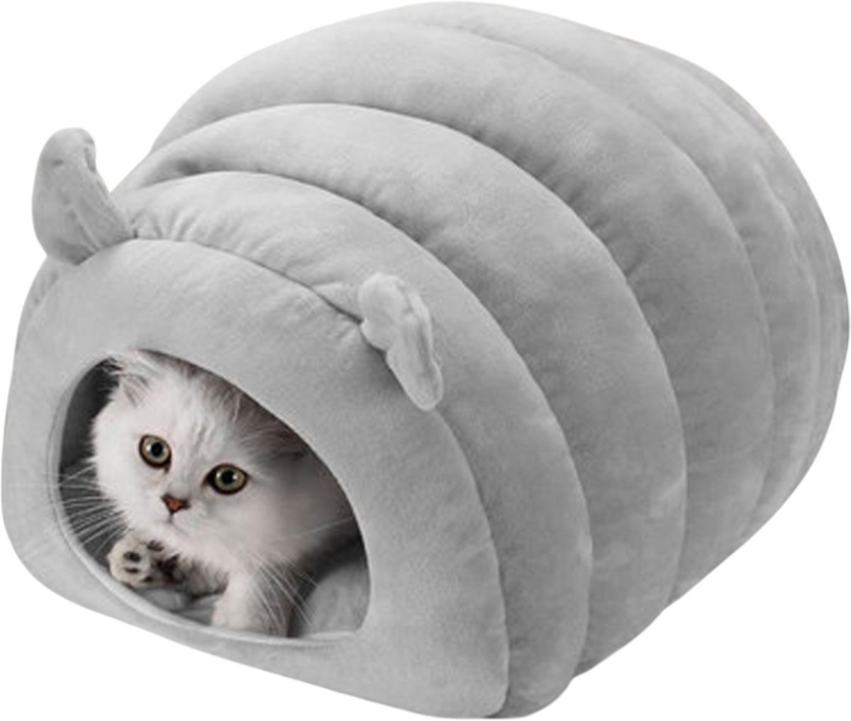 Bol.com Janse® Kattenmand - Grijs - Kattenhuis - Dierenmand - Kattenbed - Poezenmand - Kattenkussen - Kattenhol - Cat cave aanbieding