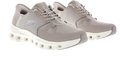 Grijze Skechers Slip-ins sneakers met ademende mesh en witte, schokabsorberende zolen.