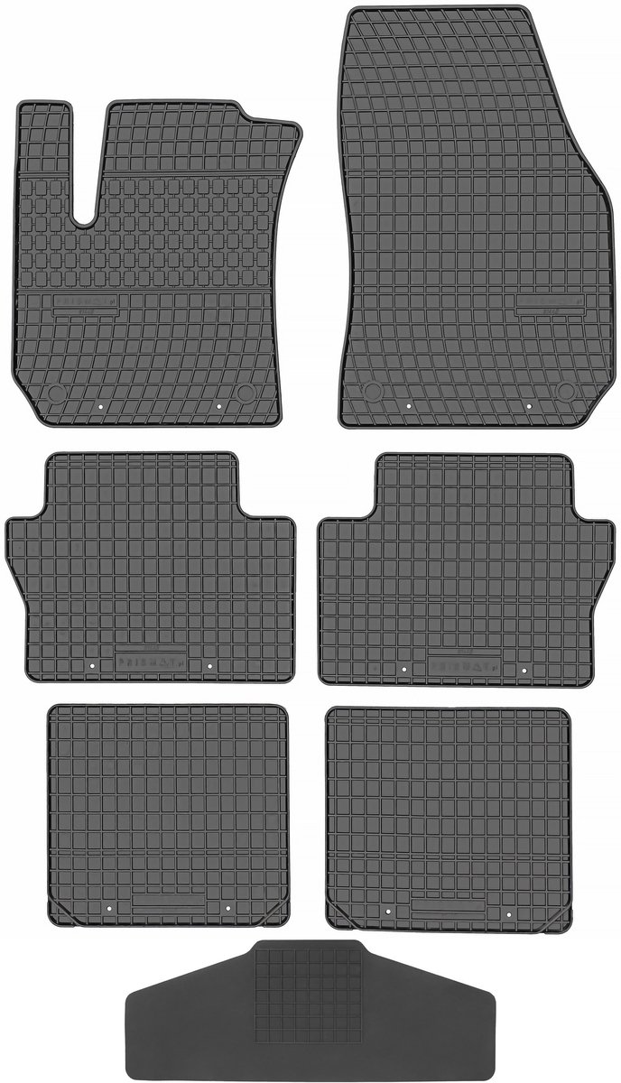 Max-Dywanik Prismat Serie - Rubber Matten - Opel Zafira B 2005-2014 - Zonder Stoppers