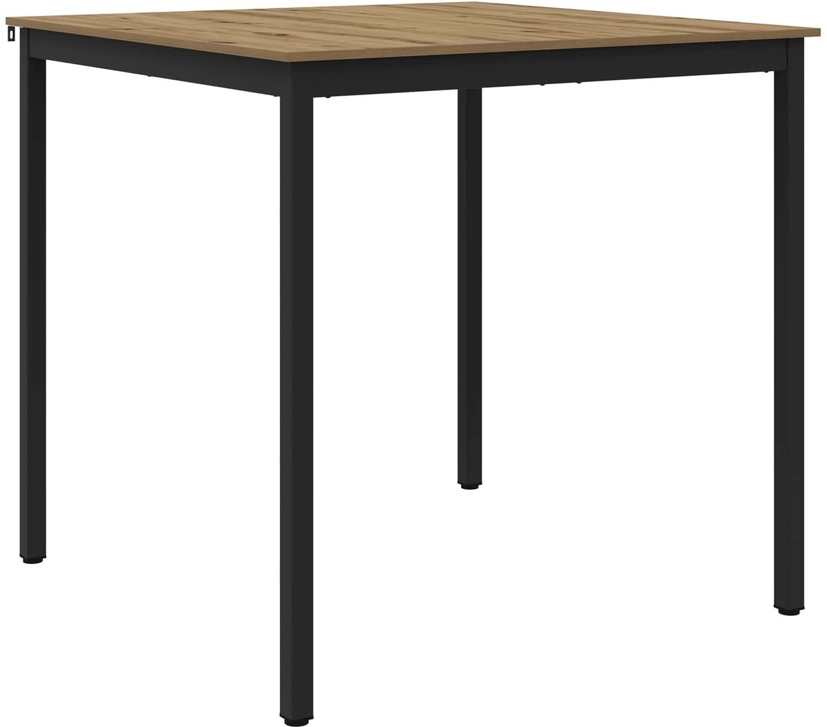vidaXL Staande - Bartafel - Bewerkt - hout - Vierkant artisanaal eikenkleurig