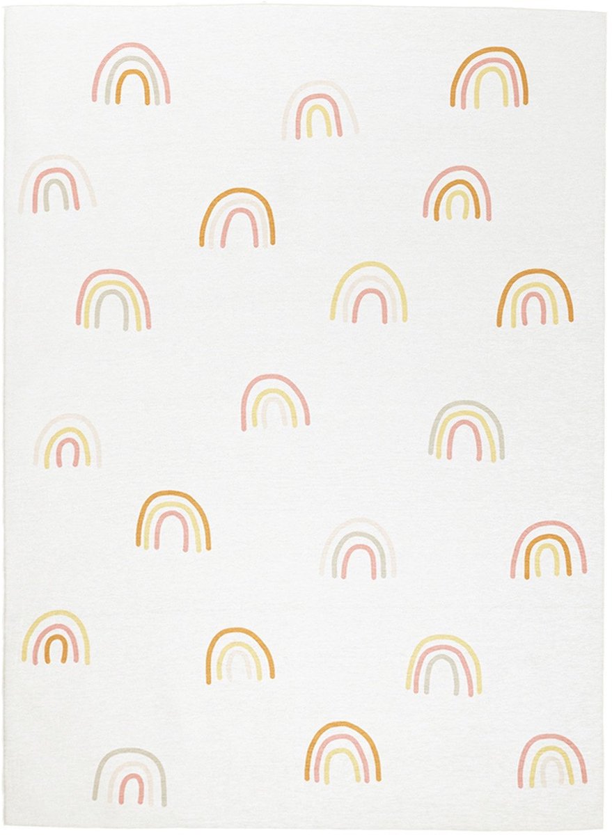 Little Olly Wasbaar kindervloerkleed - Evi Rainbow Multicolor - 140x200cm