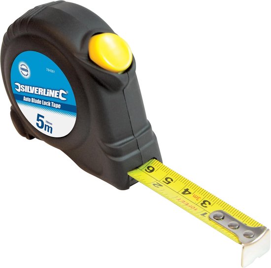 Rolgroef Rolmaat Sterke Rolmaat met Vergrendeling - 3 Meter/10ft x 16mm | bol