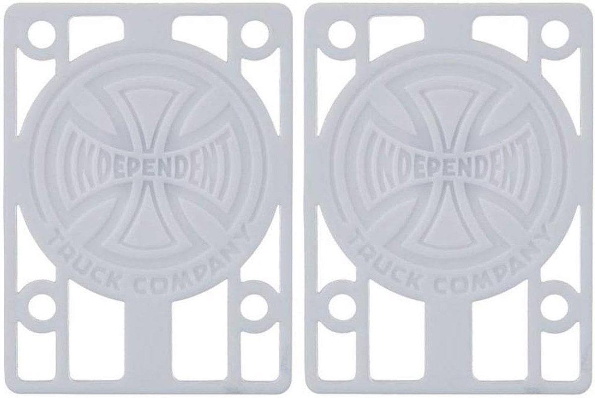 Skateboard Risers 1/8″ Verhoogde Truckpads voor Grotere Wielen Wit