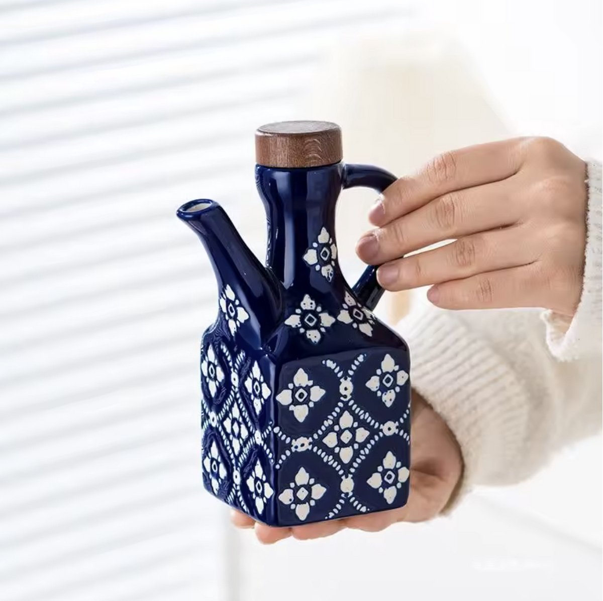 ABOOFAN Japanse Sauspot Keramische Olijfolie Azijn Dispenser Set