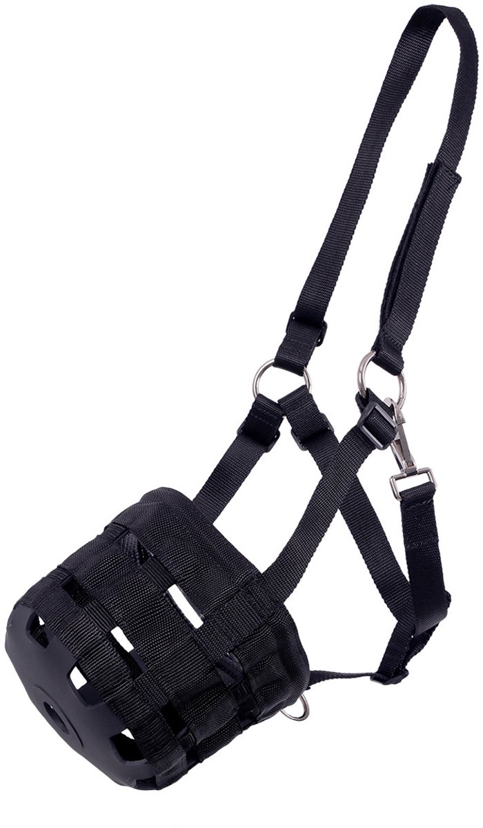 Qhp Graasmasker Black - Pony | Rood
