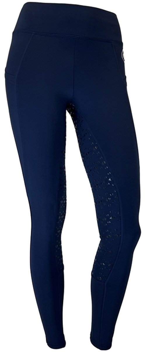 EQUESTRE MODA RIJLEGGING FULLGRIP Donkerblauw