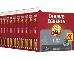 Douwe Egberts Lungo Sterk Koffiecups - Intensiteit 10/12 - 10x20 capsules