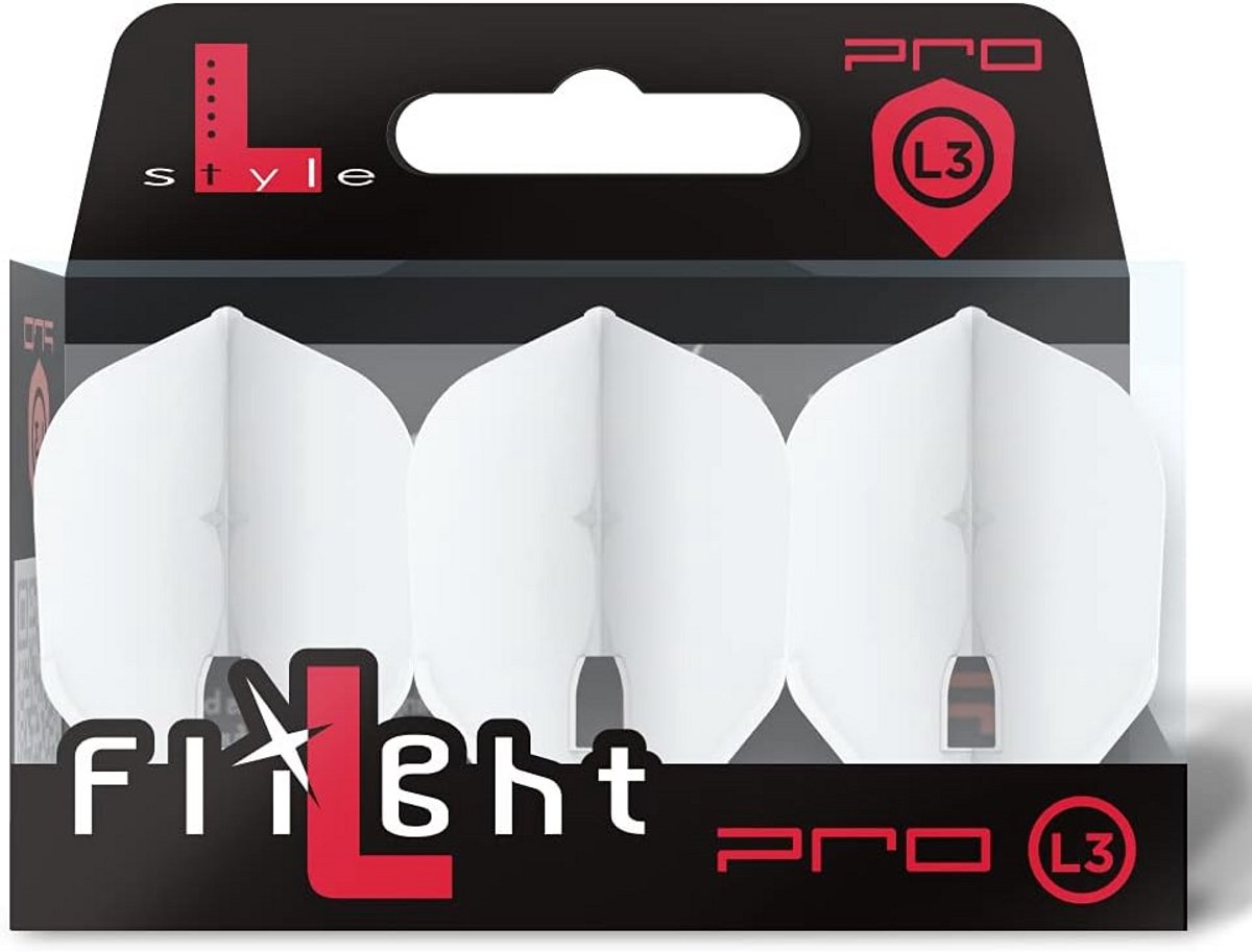 Professionele Stevige Aerodynamische Dartpijlen Flights Vorm No.6 Wit
