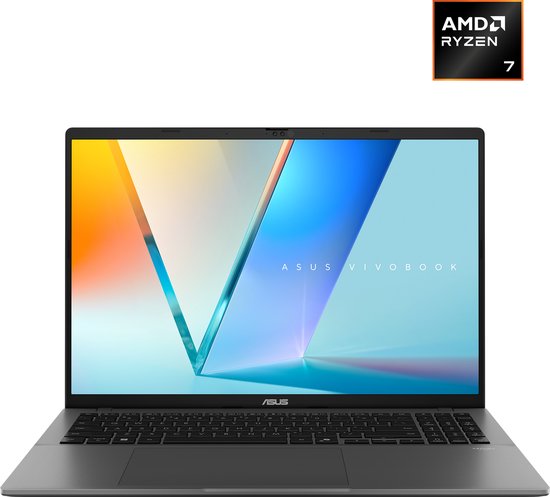 ASUS Vivobook S16 M3607GA-SH004W - Copilot+ Laptop - 16 inch - Ryzen AI 7 - 32GB/1000GB - azerty