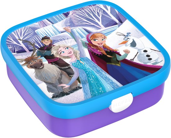 Mepal Bento lunchbox groot Campus - 1,25 l - Inclusief 2 uitneembare lekdichte bentobakjes & vorkje - Frozen Friends