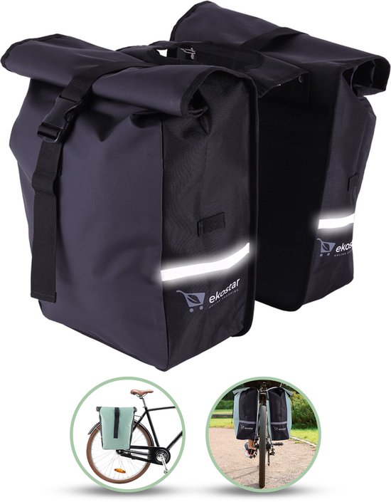 Ekostar® Dubbele Fietstas Roltop