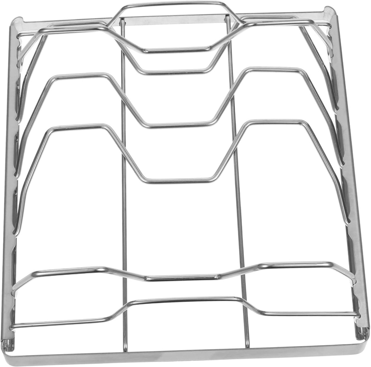 Barbecue Rek - Grillrek RVS - Buiten Koken - Draagbaar Ontwerp - 24 x 22 x 7.5 cm - Zilver
