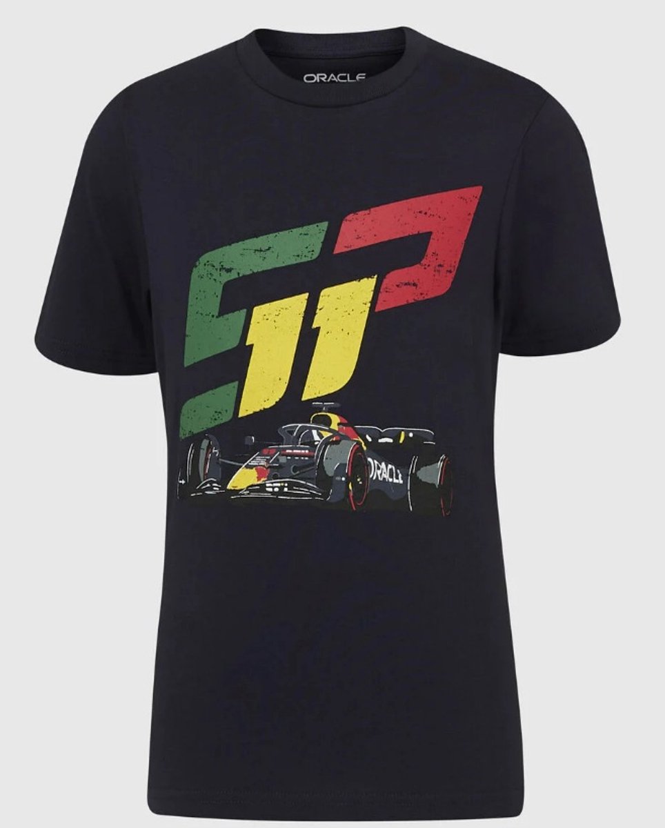 Red Bull Racing - Sergio Perez - Race Car T-Shirt - Blauw - Kids - Maat 164