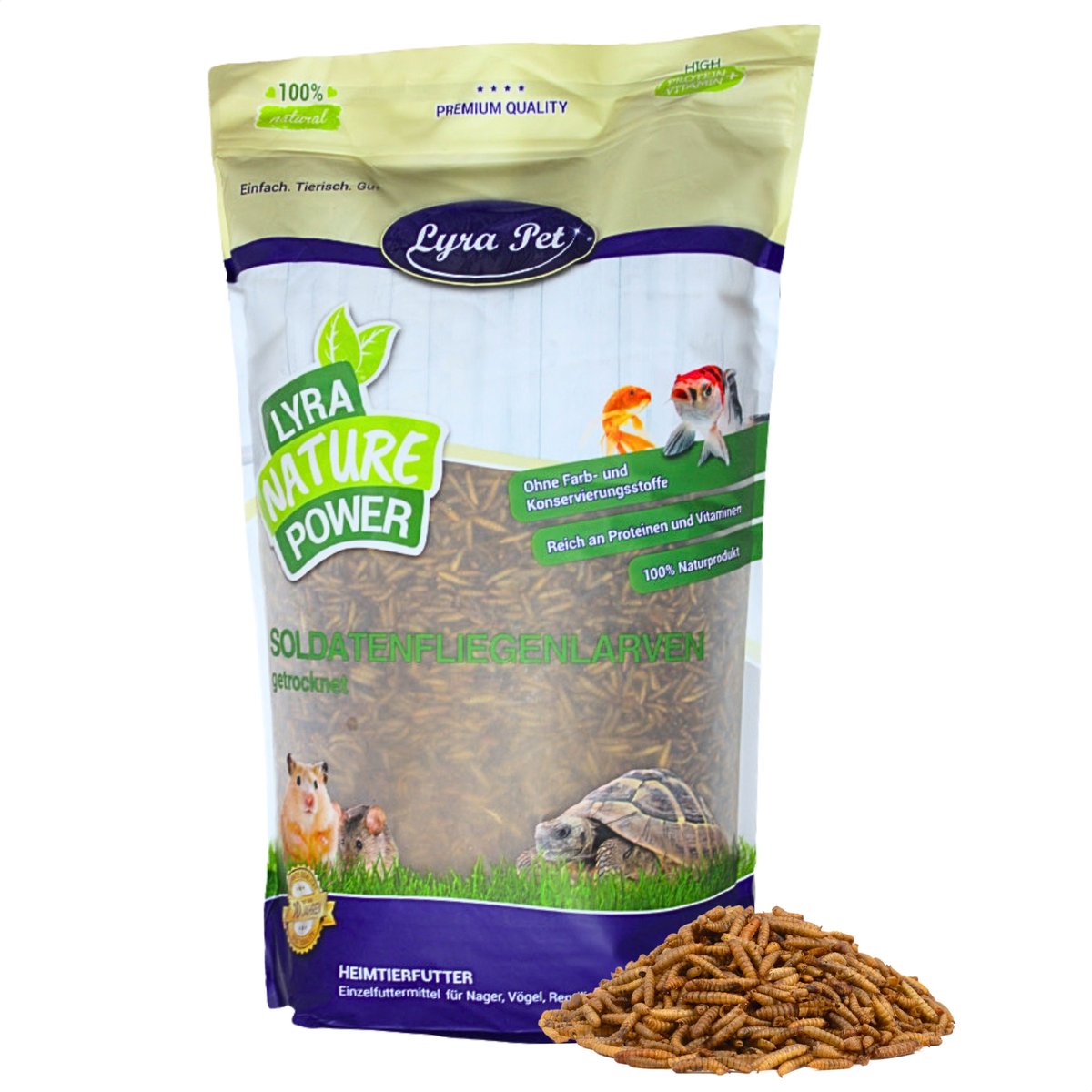 5 kg Lyra Pet® soldaatvlieglarven