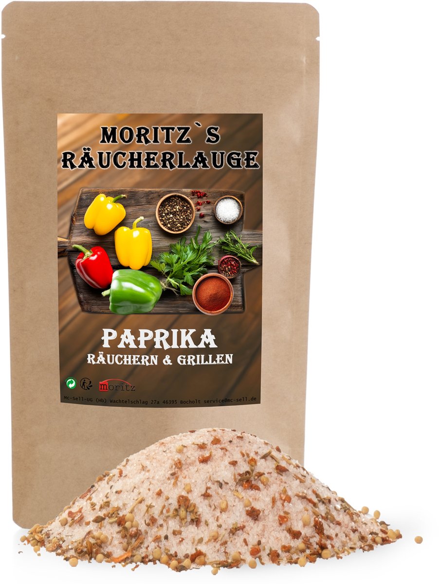 Rookzout paprika 600g pekelmix kruiden voor roken vis vlees BBQ