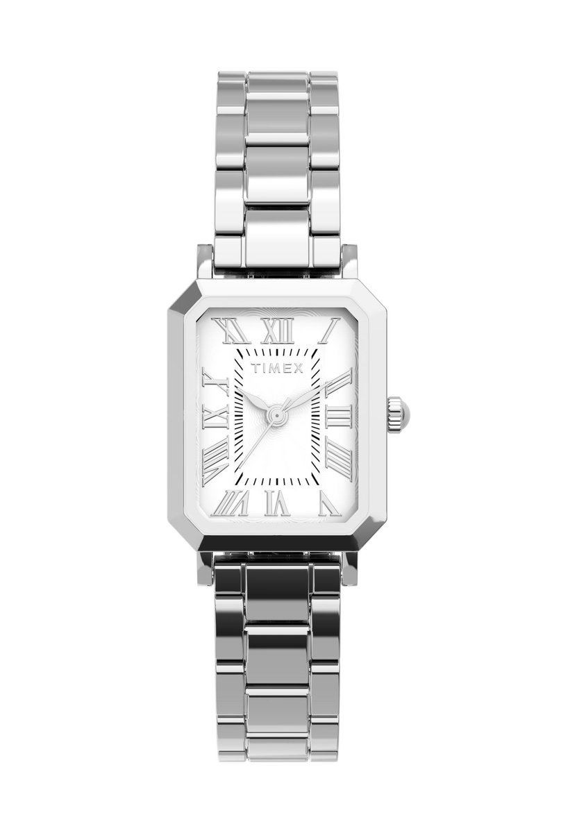 Timex Vivienne Trend Quartz Analoog Horloge Silver Tone Kast: 100% Legering Materiaal | Armband: 100% Legering Materiaal 21 mm TW2Y57900AJ, TW2Y72000AJ