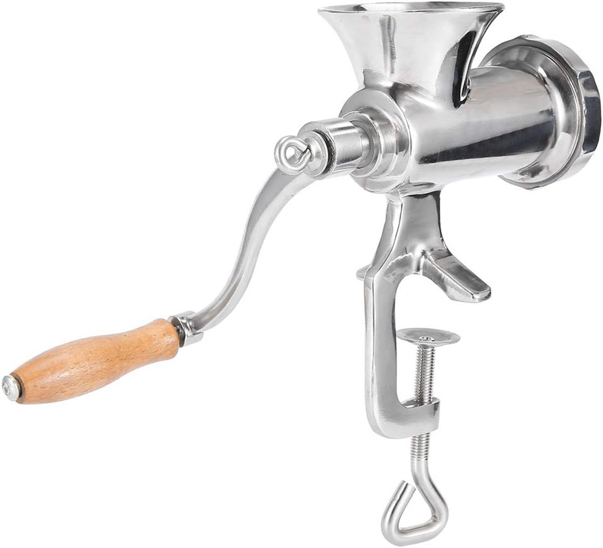 Handmatige Vleesmolen - Gehaktmolen Keuken - Vlees Malen - Robuuste Rvs Structuur - 2307 Gram