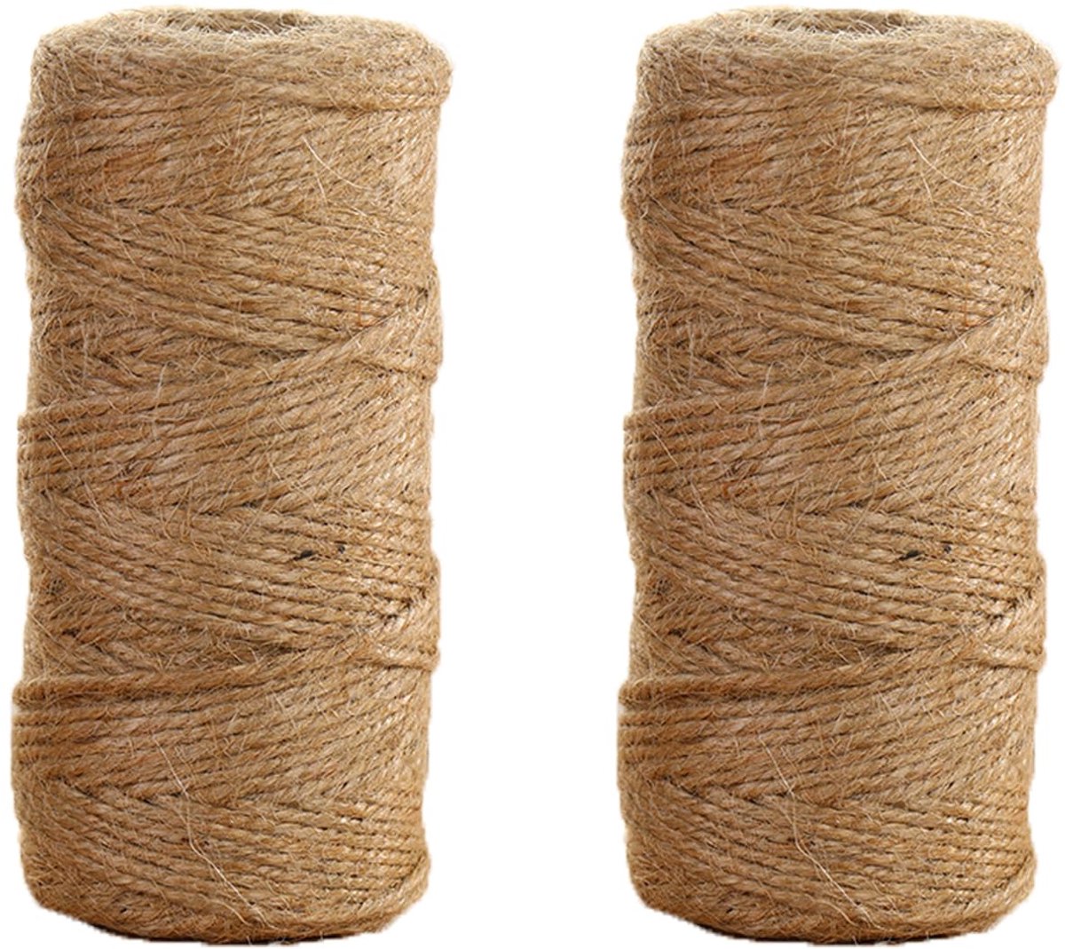 Jute touw 100 meter - bruin 2 mm - natuurlijk materiaal - perfect voor tuin en knutselen - ShopVlot