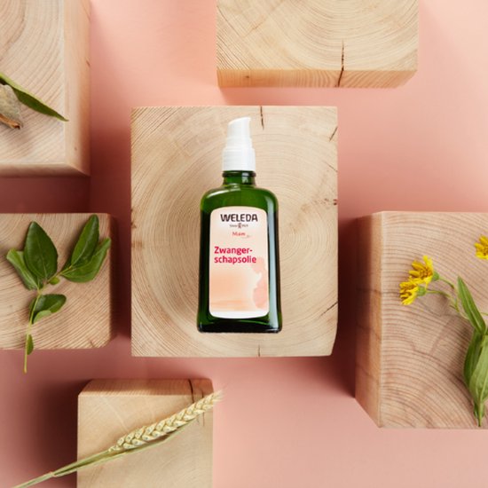 WELEDA Zwangerschapsolie - Lavendel, Wilde Roos & Sinaasappel - Voorkomt & Vermindert Striae - 100% Natuurlijke Ingrediënten - 100ml