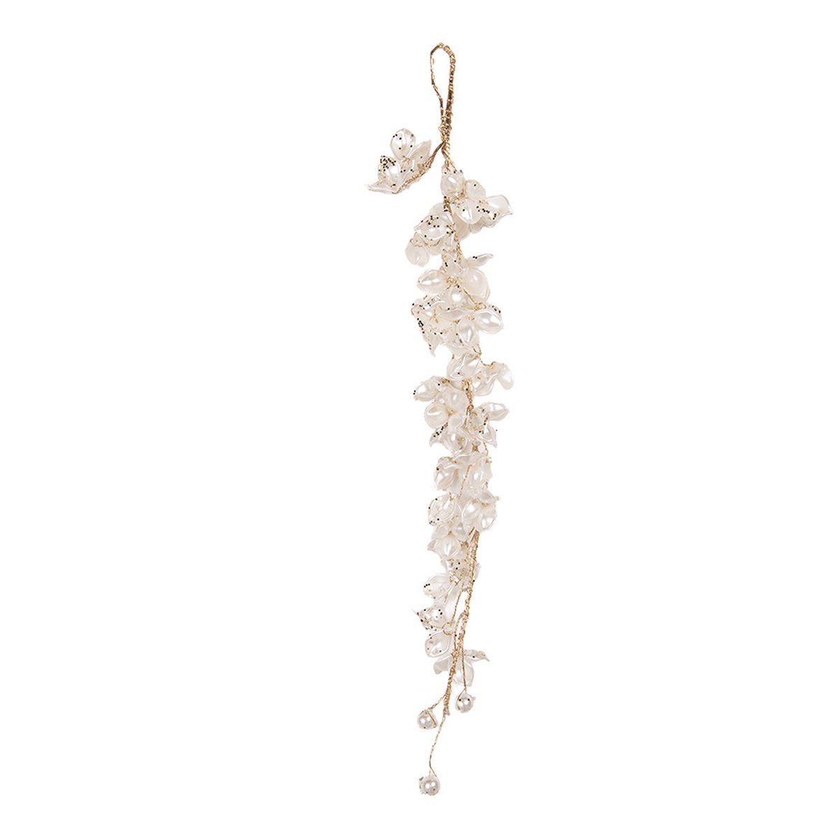 Clayre & Eef Hanger 5x4x30 cm Wit Kunststof