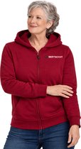 Verwarmd Vest - Dames | Verwarmde Hoodie | Vijf Verwarmingszones | Bordeauxrood | Incl. Powerbank | M