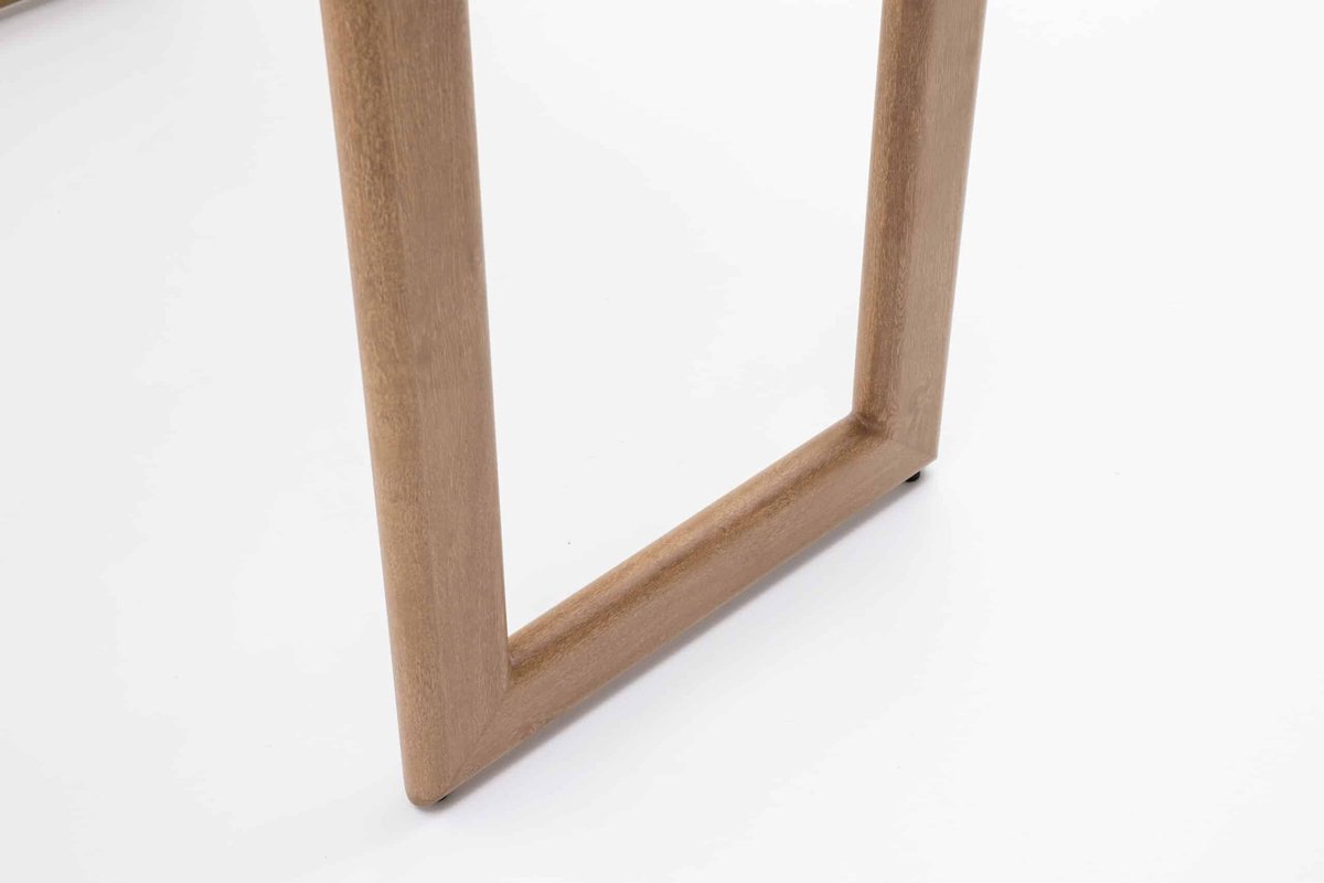 Sens-Line Table de bar Santiago 140cm Aluminium aspect bois