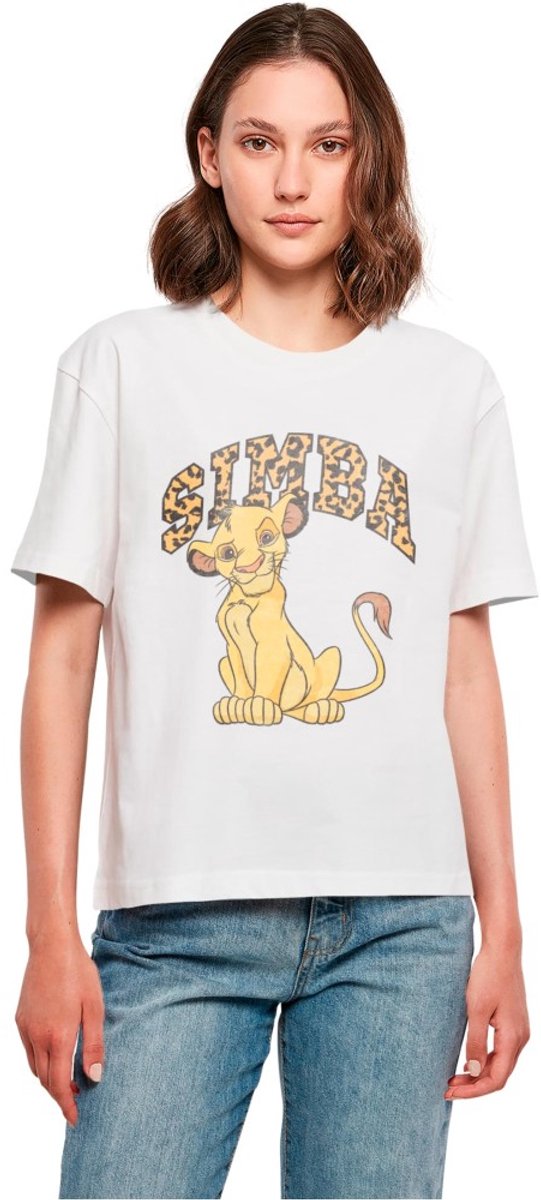 Merchcode Disney The Lion King - Simba Dames Tshirt - XXL - Wit