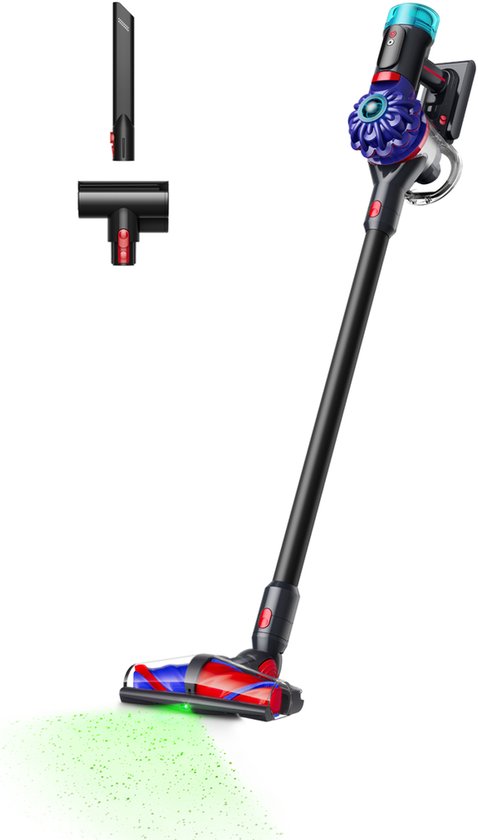 Dyson V10 Konical - Aspirateur balai - Noir/Violet - 150 Air Watts - Vidage automatique