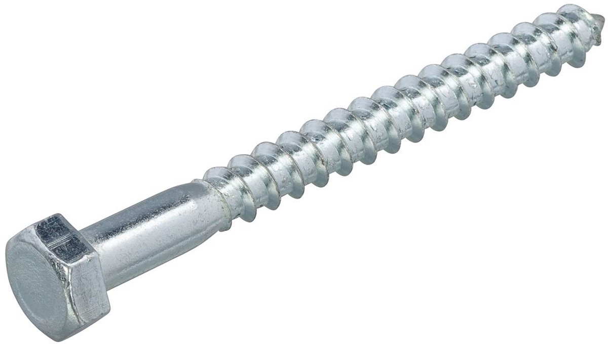 Houtdraadbouten Verzinkt 6X 65 Din 571 - 200 stuks