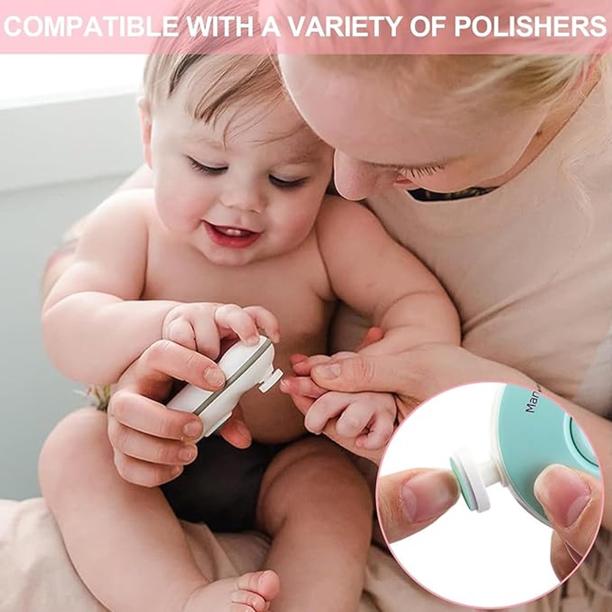 Slijpkop - 18 Stuks - Vijlen - Electrische Baby Nagelvijl - Manicureset Baby - Met Handige Opbergdoos - Vervangende Kop Voor Elektrische Nagelvijl - Scheermesje - Accessoires - Geschikt Voor Diverse Elektrische Nagelknippers — cadeau in Cadeau-ideeën - foto 3