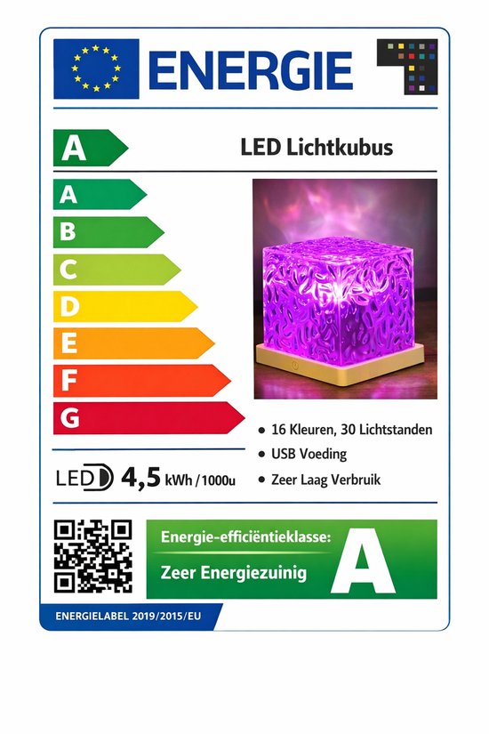 Multifunctionele sterrenhemelprojector - 16 kleuren, dimbaar, met afstandsbediening van Merkloos — afbeelding 2