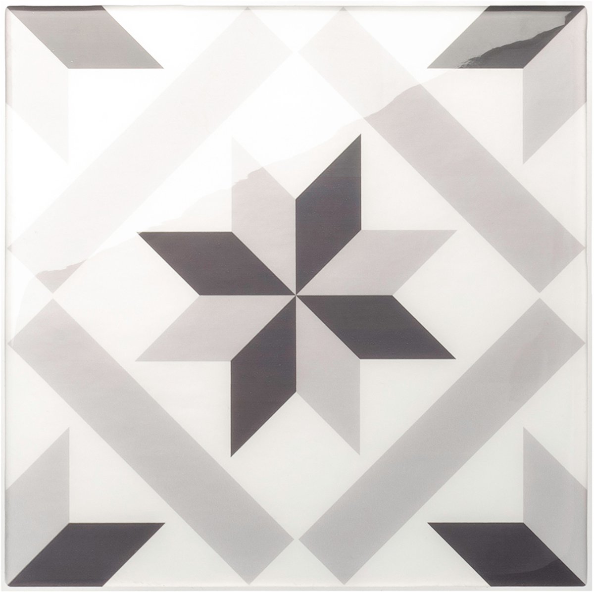 Smart Tiles Zelfklevende keuken achterwand voor keuken en badkamer Vintage Mono Grijs/Wit 4 19,69x19,69 cm