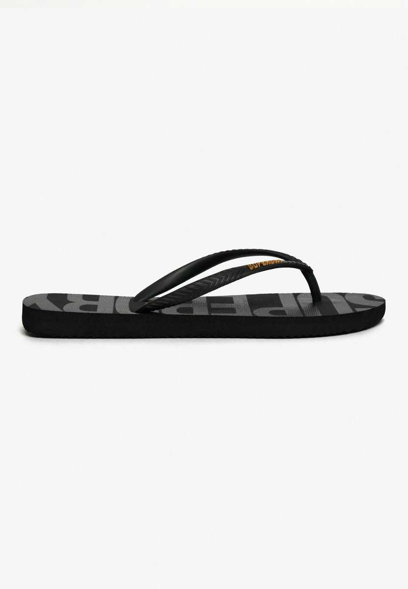 Superdry Superdry Essential Teenslippers Dames Slippers Zwart