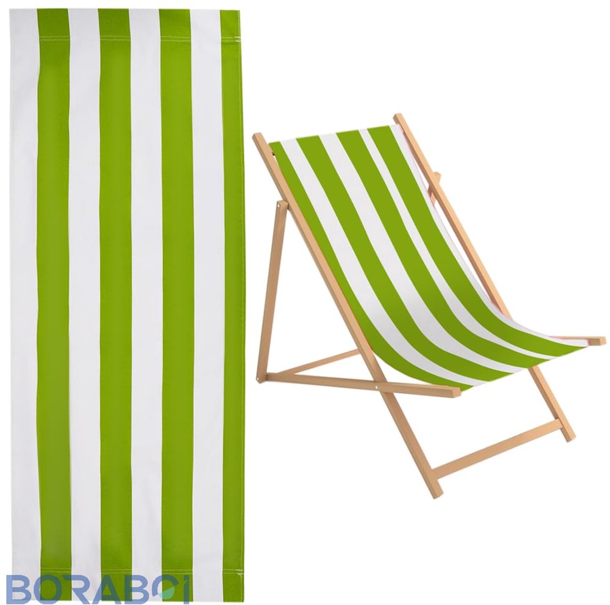 Strandliege - Gestreept - 435x1165mm - Oxford-Stof