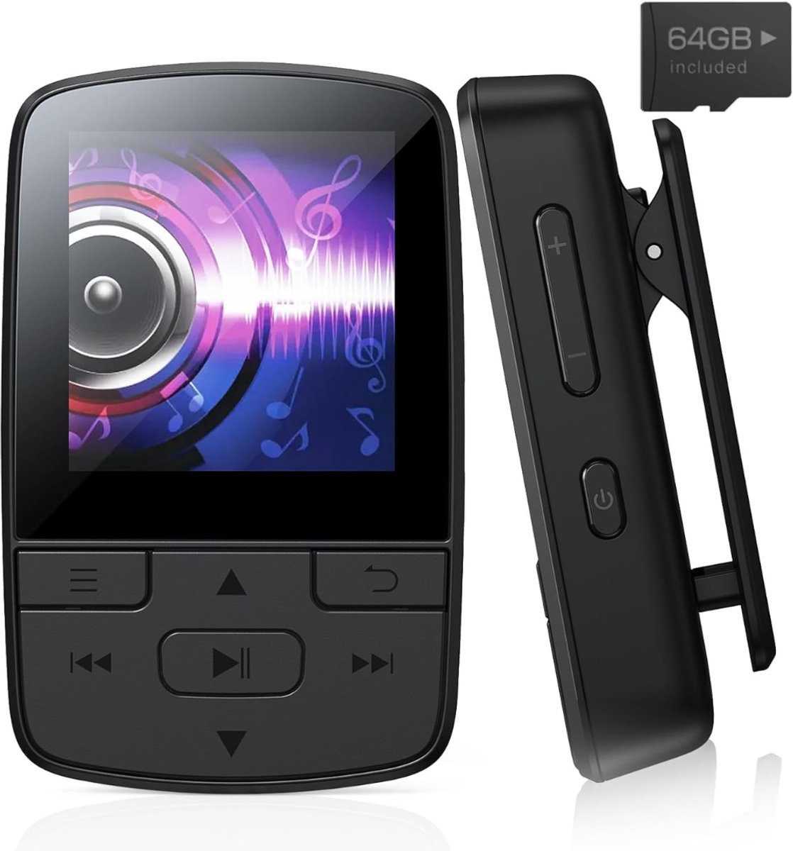 SNJY® MP3 Speler Bluetooth - MP4 Speler - Muziek Speler - 64GB - Zwart