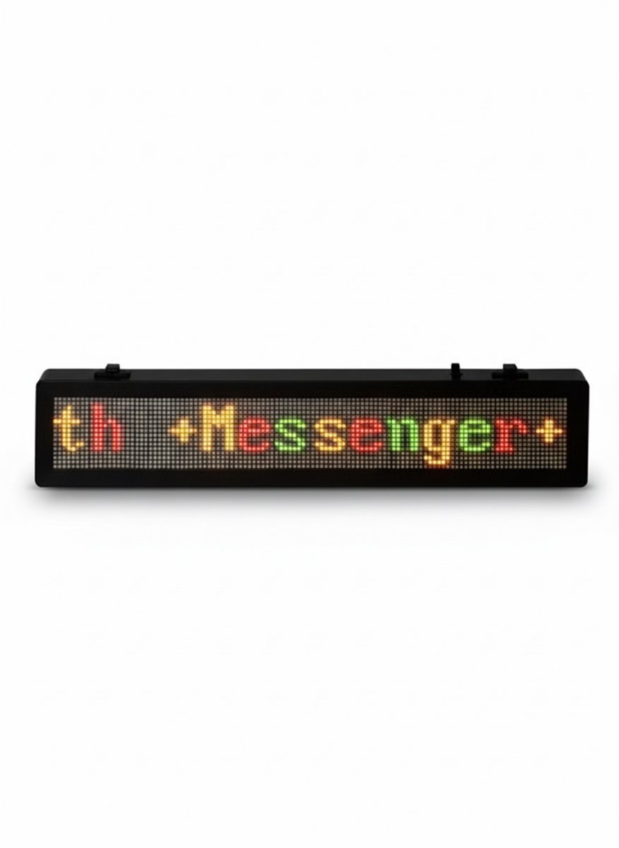 Luxe LED Lichtkrant Rood, Groen, Geel – Met Draadloze Afstandsbediening – 57 cm – Programmeerbare LED Display – Reclamebord voor Winkel, Horeca & Evenementen