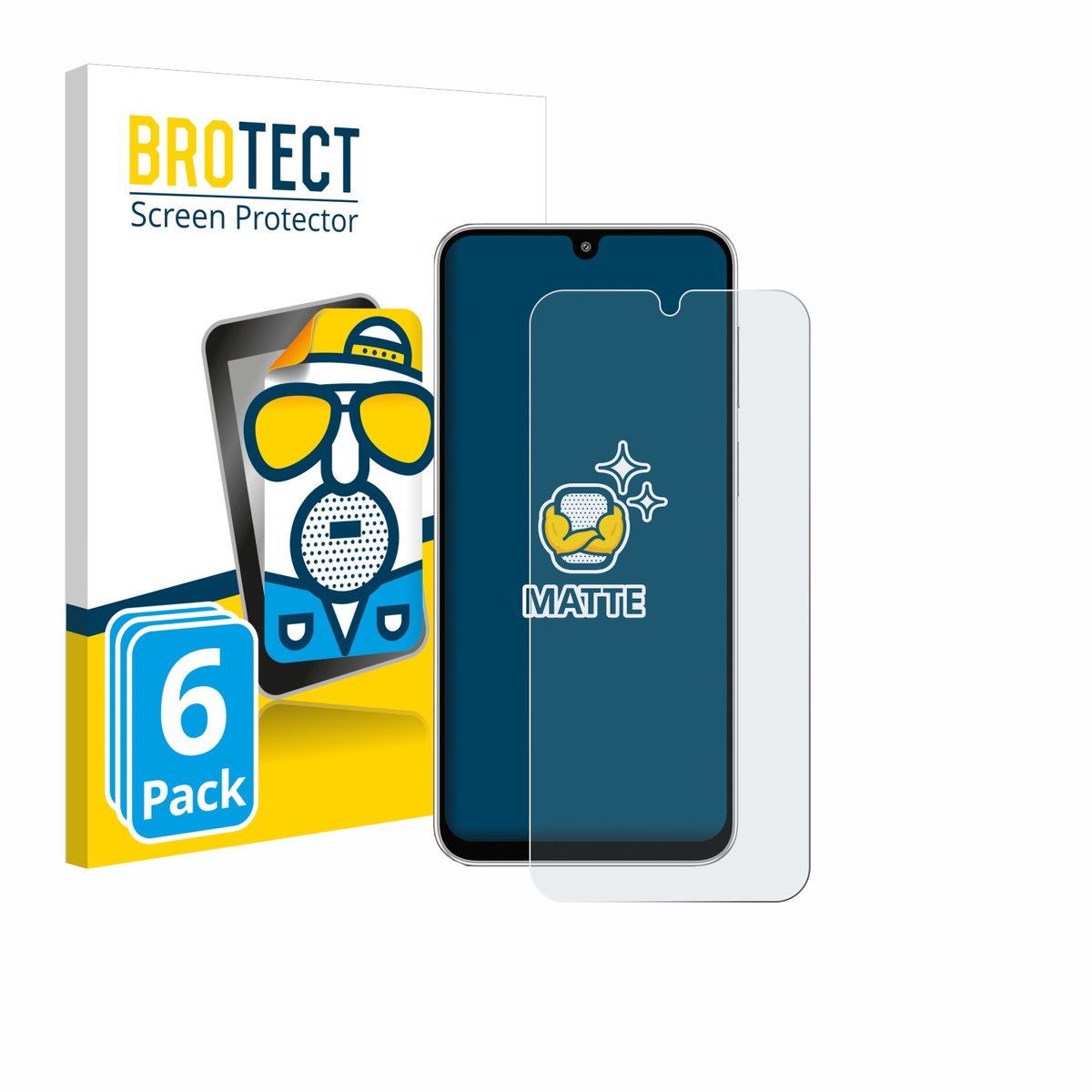 BROTECT - Screenprotector voor Samsung Galaxy M36 - Folie Beschermfolie matte 6 Stuks