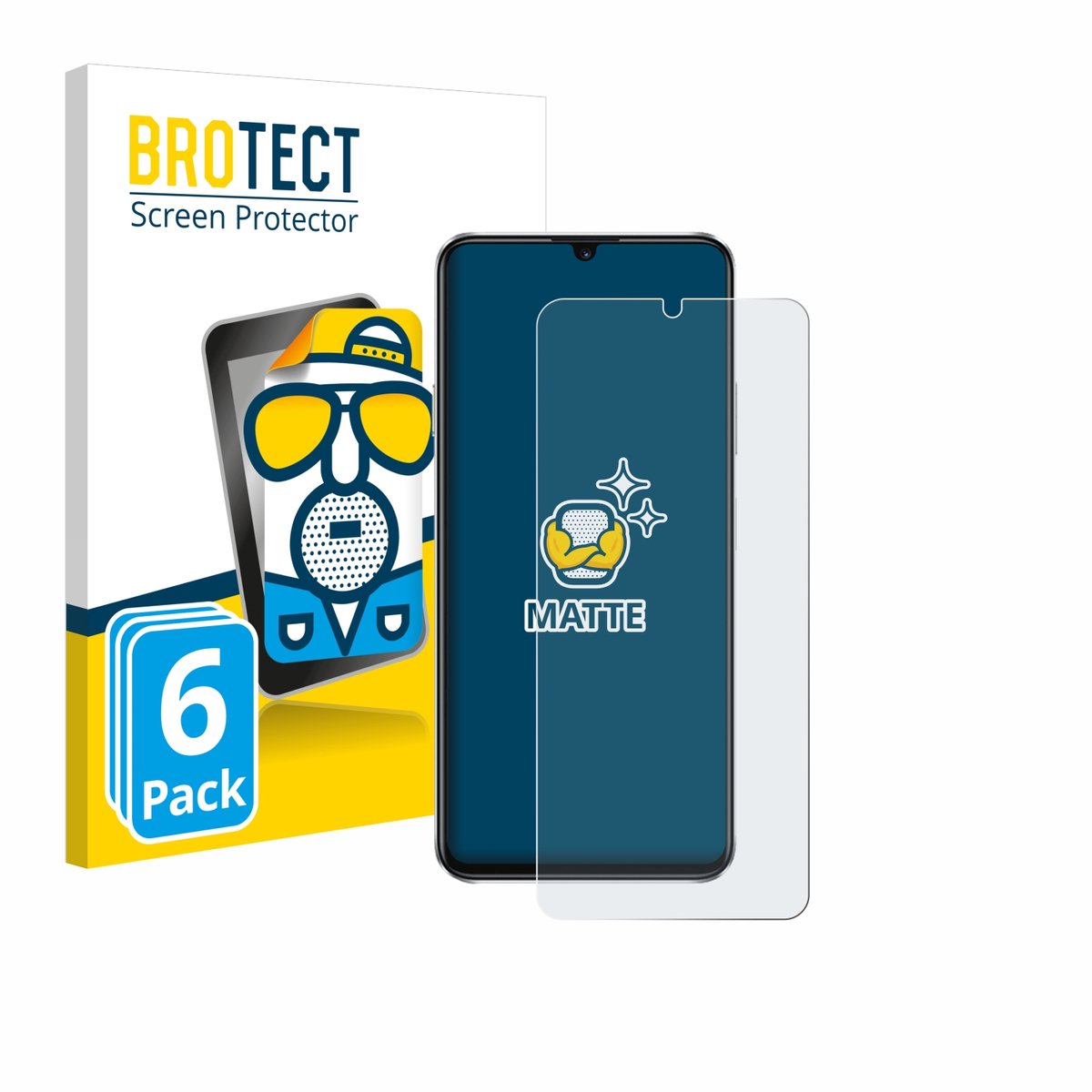 BROTECT - Screenprotector voor Huawei Nova Y63 - Folie Beschermfolie matte 6 Stuks