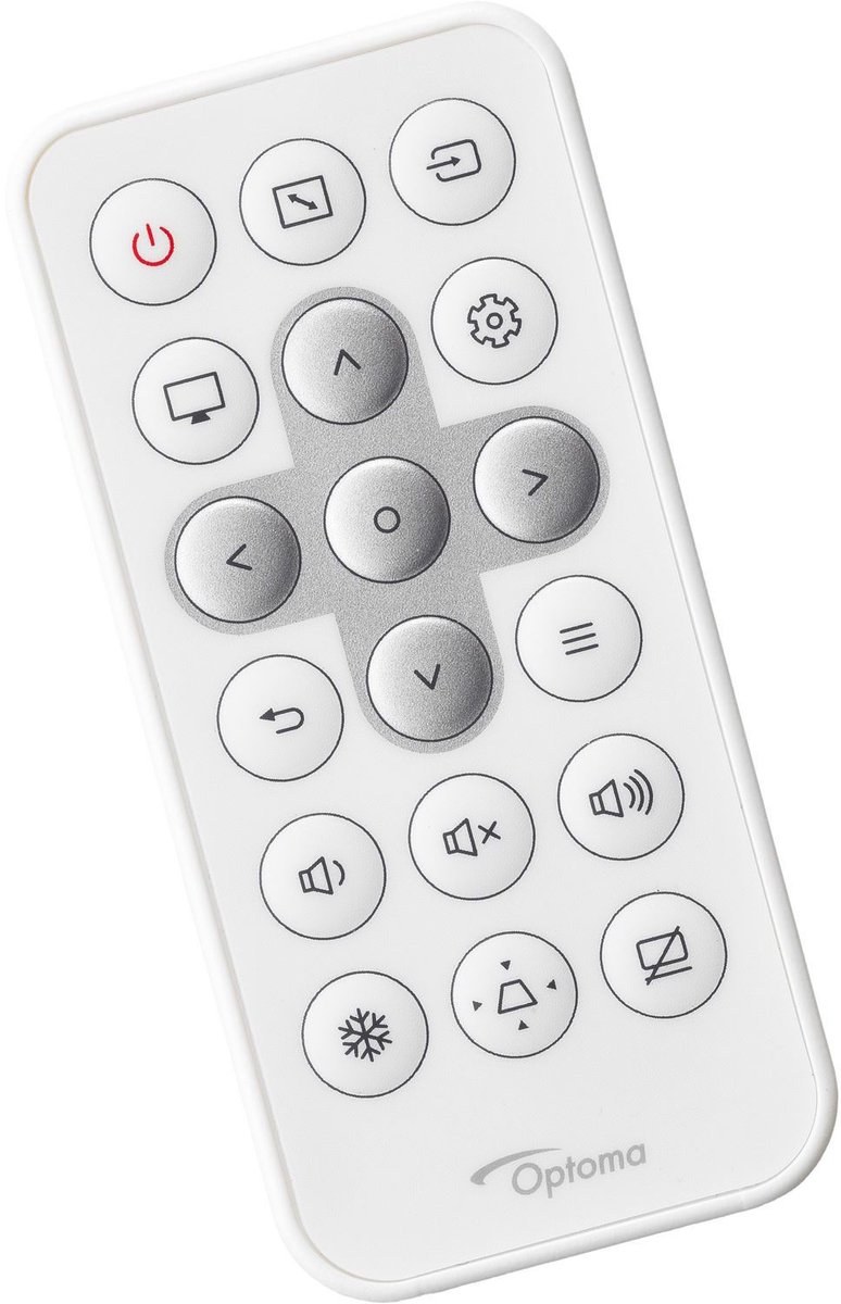 Afstandsbediening geschikt voor de OPTOMA ML1050STi beamer, vervangt 45.71P01G023