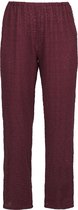 R.E.D. Rock-Engineered Design Bordeauxrode wijde broek met kanten details - Dames - M