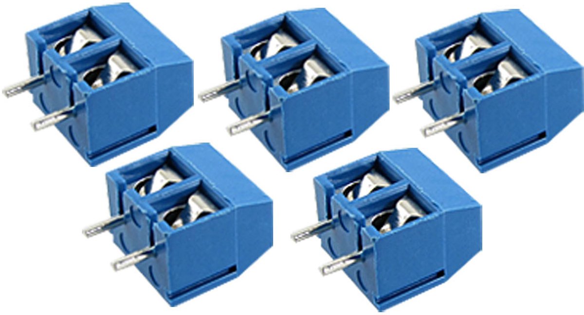 Schroefterminal 2-voudig recht pitch 5.08mm KF301 --5 stuks--