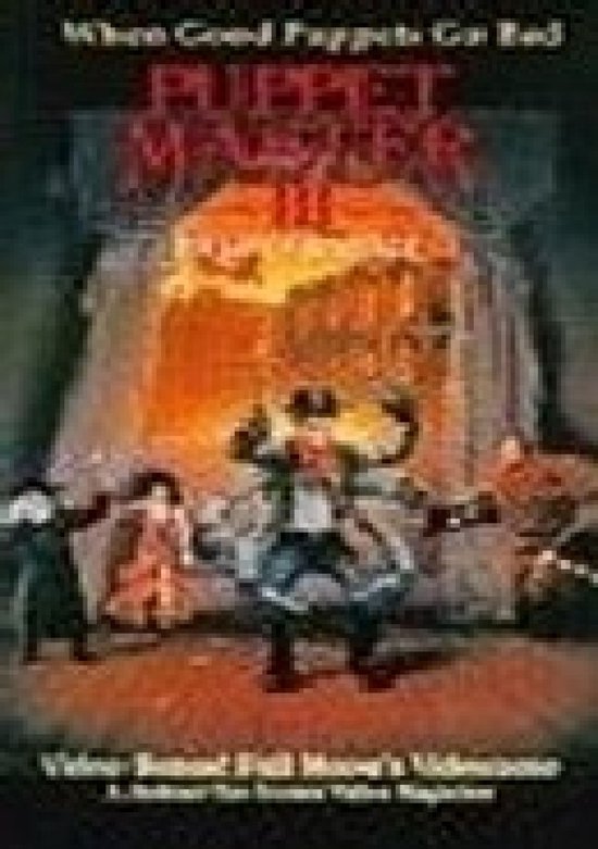 Filmcover voor Puppetmaster 3 met de tekst "When Good Puppets Go Bad".