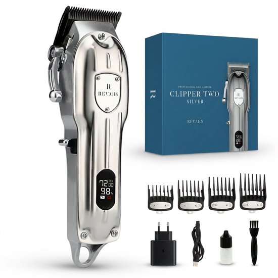 Revahs Clipper Two-3 – Draadloze Tondeuse voor Mannen – Haartrimmer & Baardtrimmer – Hair Clipper Hoofdhaar - 7200 rpm
