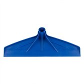 Racloir à fumier 38 cm - Grattoir d'étable en plastique extra résistant - sans manche - Bleu