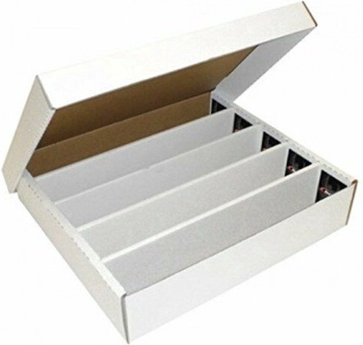 Kleine opbergcontainers, witte verzamelkaarthouder, organizer, sportkaartopbergdoos, trading card collector box, badge opbergcontainer, kaartopbergdoos, voor kaarten